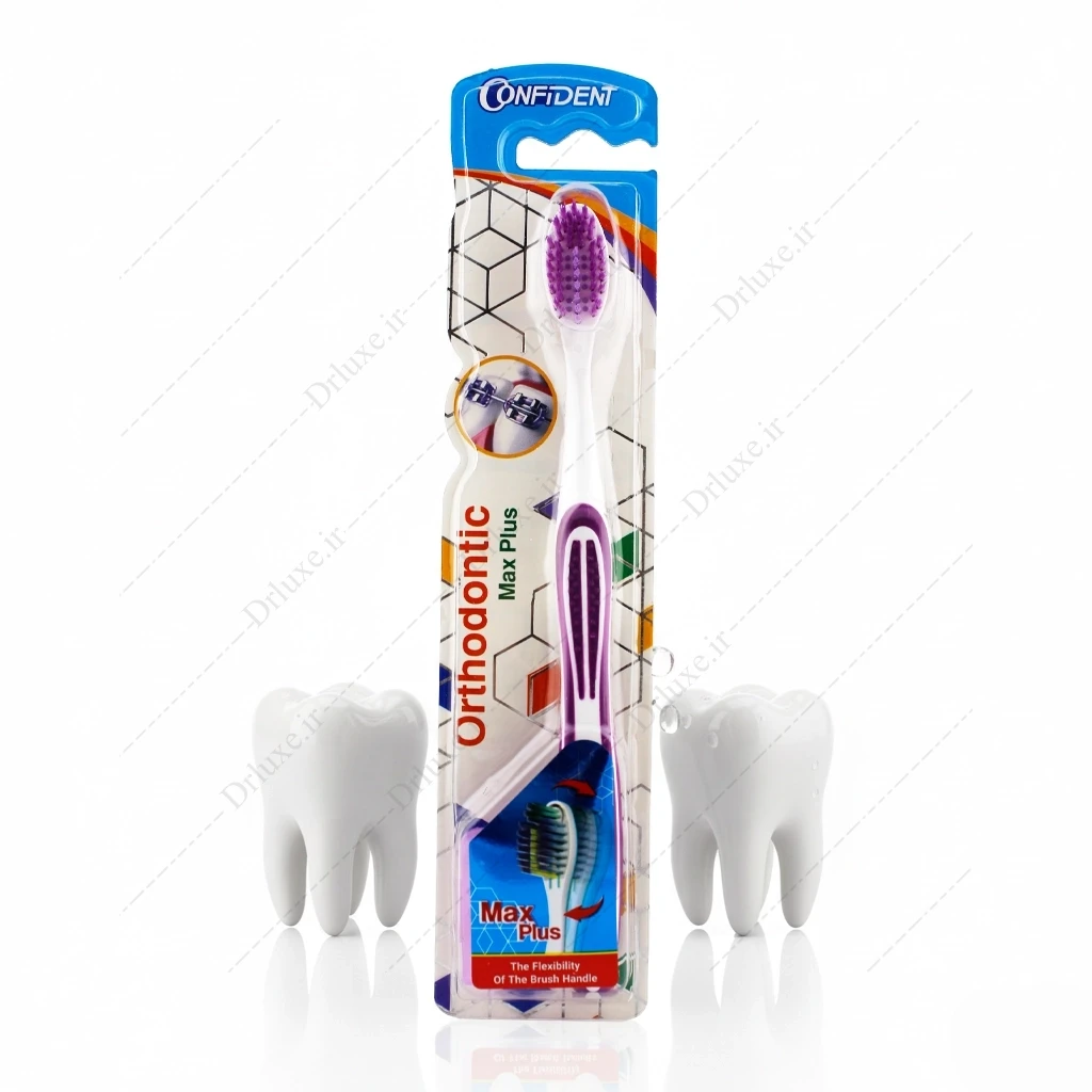 مسواک ارتودنسی مکس پلاس کانفیدنت با برس نرم